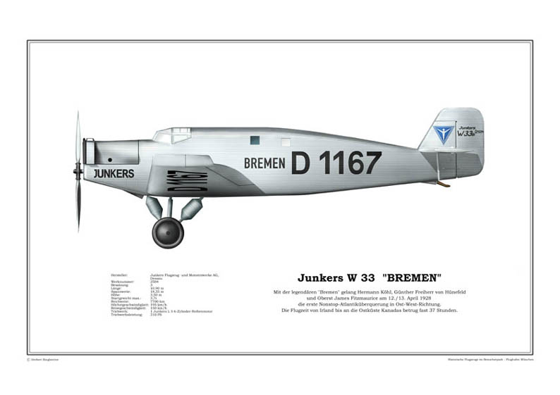 Junkers W 33 »Bremen«
